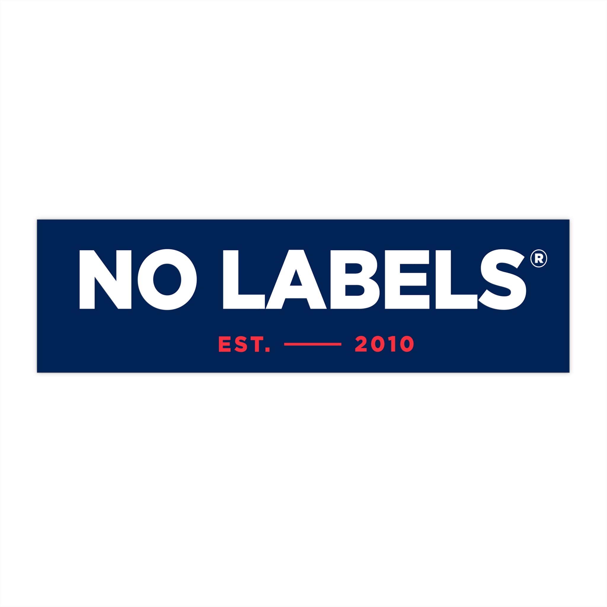 No Labels Bumper Sticker