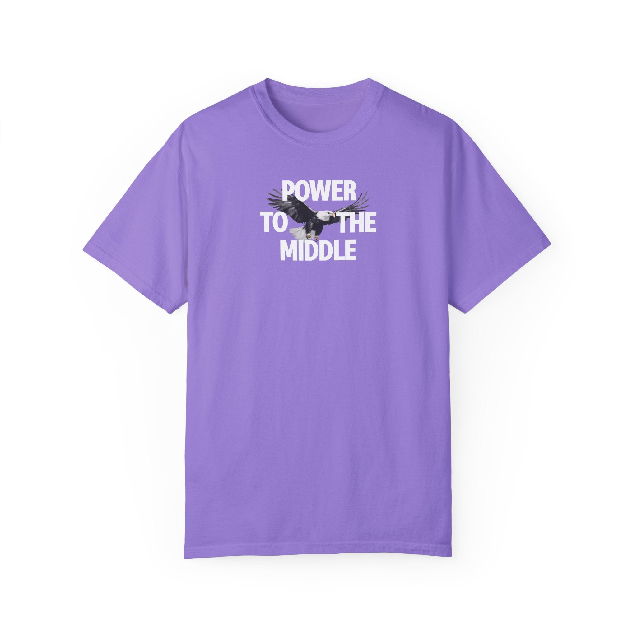 Labels: Power to the Middle Garment Dyed T-shirt Purple